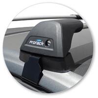 Prorack Silver 2 Bar Aero Flush Bar kit to suit Holden Astra 5dr Hatch (2017 - 2020)