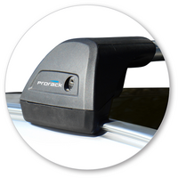 Prorack Silver 2 Bar Aero Flush Bar kit to suit BMW X3 5dr SUV (2010 - 10/2017)