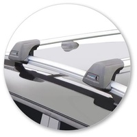 Prorack Silver 2 Bar Aero Flush Bar kit to suit Mini Countryman 5dr SUV (2017 - Current)