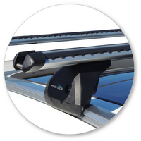 Prorack Silver 2 Bar Heavy Duty Through Bar kit to suit Suzuki S-Cross 5dr SUV (2013 - 5/2021)