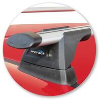 Prorack Silver 2 Bar Aero Through Bar kit to suit Hyundai i30 N Steel Roof 5dr Hatch (2017 - Current)