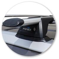 Prorack Silver 2 Bar Aero Through Bar kit to suit Toyota Highlander GXL/Limited 5dr SUV (2014 - 5/2021)