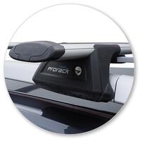 Prorack Black 2 Bar Aero Through Bar kit to suit Isuzu D-Max LS-T Crew Cab 4dr Ute (2012 - 8/2020)