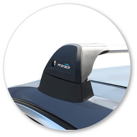 Prorack Silver 2 Bar Aero Flush Bar kit to suit BMW 5 Series 4dr Sedan (2010 - 2017)