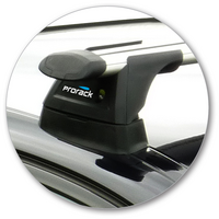 Prorack Black 2 Bar Aero Through Bar kit to suit BMW 5 Series 4dr Sedan (2010 - 2017)