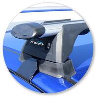 Prorack Silver 2 Bar Aero Through Bar kit to suit Toyota Yaris 5dr Hatch (2017 - 4/2020)