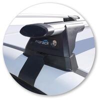 Prorack Silver 2 Bar Aero Through Bar kit to suit Hyundai i30 5dr Hatch (2017 - 9/2020)