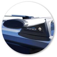 Prorack Black 2 Bar Aero Through Bar kit to suit Isuzu MU-X 5dr SUV (5/2017 - 7/2021)