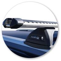 Prorack Silver 2 Bar Heavy Duty Through Bar kit to suit Isuzu MU-X 5dr SUV (5/2017 - 7/2021)
