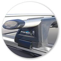 Prorack Black 2 Bar Aero Through Bar kit to suit Peugeot 5008 5dr SUV (2018 - Current)