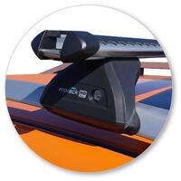 Prorack Black 2 Bar Heavy Duty Through Bar kit to suit Subaru XV 5dr SUV (2012 - 2022)