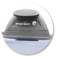 Prorack Silver 3 Bar Aero Through Bar kit to suit Toyota Land Cruiser Prado 120 Series 5dr SUV (3/2003 - 11/2009)