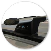 Prorack Black 2 Bar Aero Through Bar kit to suit Jeep Compass 5dr SUV (2017 - Current)