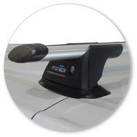 Prorack Silver 3 Bar Aero Through Bar kit to suit Ford Transit Custom 4dr Van (2014 - Current)