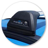 Prorack Silver 2 Bar Aero Flush Bar kit to suit Hyundai Kona 5dr SUV (2017 - 6/2023)