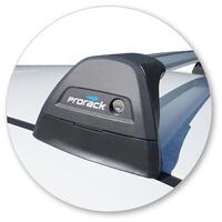 Prorack Silver 2 Bar Aero Flush Bar kit to suit Holden Commodore VF II 5dr Wagon (4/2017 - 2018)