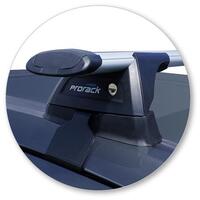 Prorack Silver 2 Bar Aero Through Bar kit to suit Honda City 4dr Sedan (5/2017 - Current)