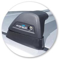 Prorack Silver 2 Bar Aero Flush Bar kit to suit Holden Commodore VF II 4dr Sedan (4/2017 - 2018)