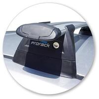 Prorack Silver 2 Bar Aero Through Bar kit to suit Holden Commodore VF II 4dr Sedan (4/2017 - 2018)