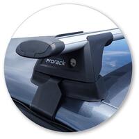 Prorack Silver 2 Bar Aero Through Bar kit to suit Renault Clio 5dr Hatch (2017 - Current)