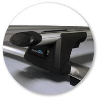 Prorack Silver 2 Bar Aero Through Bar kit to suit Volkswagen T-Roc 5dr SUV (2020 - Current)