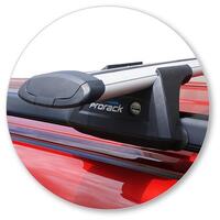 Prorack Black 2 Bar Aero Through Bar kit to suit Toyota Land Cruiser Prado 150 Series 5dr SUV (2009 - Current)