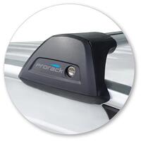 Prorack Silver 2 Bar Aero Flush Bar kit to suit Mercedes-Benz X-Class 4dr Ute (2018 - 2020)