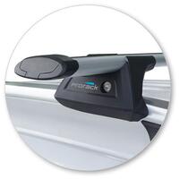 Prorack Silver 2 Bar Aero Through Bar kit to suit Mercedes-Benz X-Class 4dr Ute (2018 - 2020)