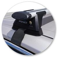 Prorack Silver 2 Bar Aero Through Bar kit to suit Toyota Camry 4dr Sedan (2018 - Current)