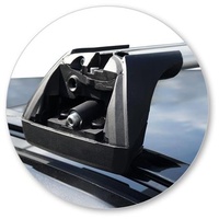 Yakima Black 2 Bar Roof Rack - Jaguar E-Pace  5dr SUV 1/18 - On (S26Y &amp; K1103)