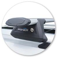 Prorack Black 2 Bar Aero Through Bar kit to suit Holden Equinox 5dr SUV (12/2017 - 2020)