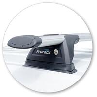 Prorack Silver 2 Bar Aero Through Bar kit to suit Holden Equinox 5dr SUV (12/2017 - 2020)