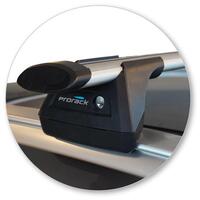 Prorack Silver 2 Bar Aero Through Bar kit to suit Volvo XC40 5dr SUV (2018 - Current)