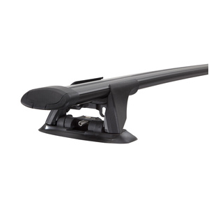 Yakima Black 2 Bar Aero Thru Bar Fixed Point Mount Crossbar Kit for Suzuki SX4 5dr Hatch (03/2007 - 2013)