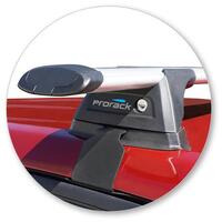 Prorack Black 2 Bar Aero Through Bar kit to suit Holden Equinox 5dr SUV (12/2017 - 2020)