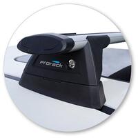 Prorack Silver 2 Bar Aero Through Bar kit to suit Subaru WRX STI 4dr Sedan (2015 - 5/2022)