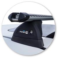 Prorack Black 2 Bar Heavy Duty Through Bar kit to suit Subaru WRX STI 4dr Sedan (2015 - 5/2022)