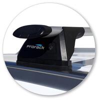 Prorack Silver 2 Bar Aero Through Bar kit to suit Hyundai Santa Fe 5dr SUV (2018 - Current)