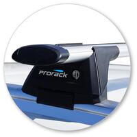 Prorack Silver 2 Bar Aero Through Bar kit to suit Mazda CX-8 5dr SUV (2018 - Current)