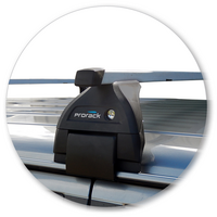 Prorack Silver 2 Bar Standard Through Bar kit to suit Nissan Patrol GU 5dr SUV (1998 - 2010)