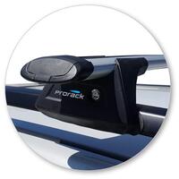 Prorack Black 2 Bar Aero Through Bar kit to suit Subaru Forester 5dr SUV (10/2018 - Current)