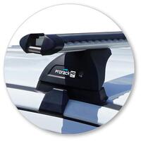 Prorack Silver 2 Bar Heavy Duty Through Bar kit to suit Ford Ranger Raptor Double Cab 4dr Ute (2018 - 9/2022)