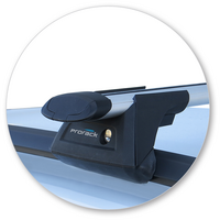 Prorack Black 2 Bar Aero Through Bar kit to suit Skoda Fabia Combi 5dr Wagon (2018 - Current)