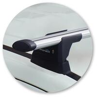 Prorack Black 2 Bar Aero Through Bar kit to suit Mitsubishi Triton Double Cab 4dr Ute (2015 - 1/2024)