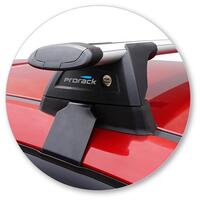 Prorack Black 2 Bar Aero Through Bar kit to suit Kia Cerato 5dr Hatch (2019 - Current)