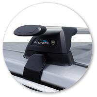 Prorack Black 2 Bar Aero Through Bar kit to suit Toyota Rav4 GX 5dr SUV (2019 - Current)