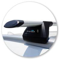 Prorack Black 2 Bar Aero Through Bar kit to suit Kia Sportage Steel Roof 5dr SUV (8/2018 - 9/2021)