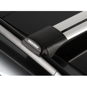 Yakima Silver 2 Bar Aero Rail Bar Rail Mount Crossbar Kit for Holden Viva JF 5dr Wagon (09/2005 - 2008)