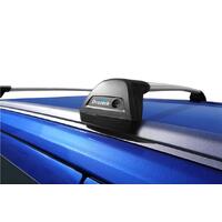 Prorack Silver 2 Bar Aero Flush Bar kit to suit Isuzu MU-X 5dr SUV (8/2021 - Current)