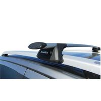 Prorack Black 2 Bar Aero Through Bar kit to suit Ford Ranger Wildtrak 4dr Ute (7/2022 - Current)
